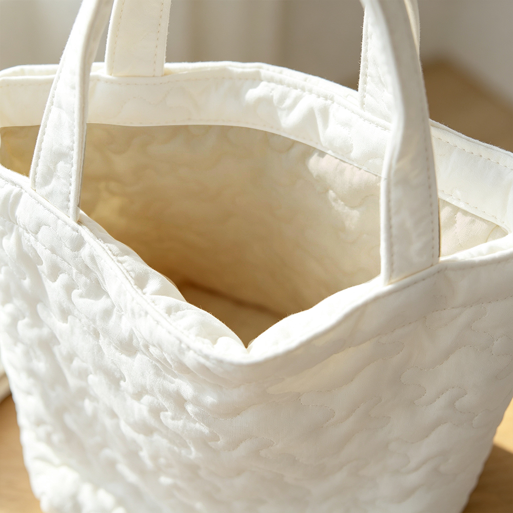 Pagewings Return to Library Quilted Tote Bag