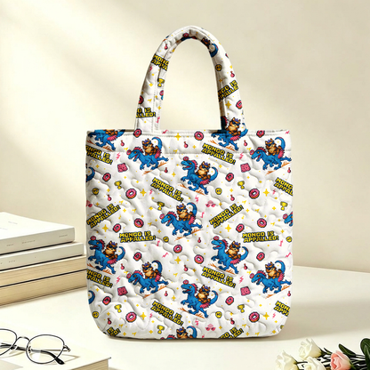 Pagewings Sci Fi Bookish Quilted Tote Bag